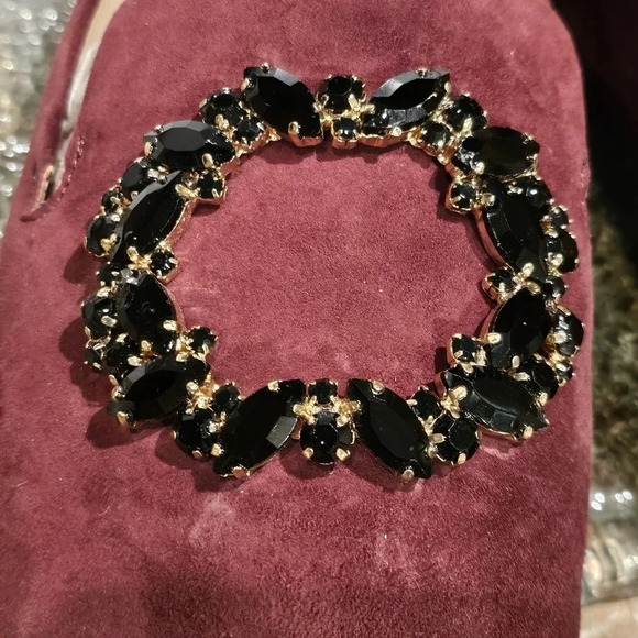 Karl Lagerfeld Paris Noor Suede Loafer Flat w Jewel Rhinestone Wmns Sz 8.5 - Picture 9 of 17